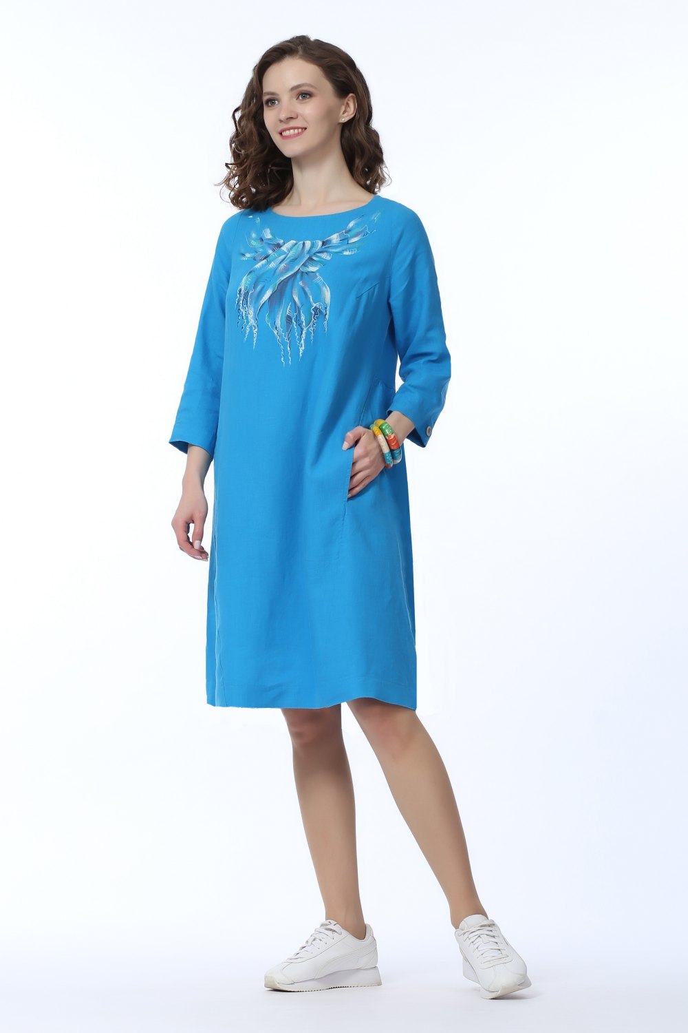 Платье женское "Лаура" модель 459/3 голубой