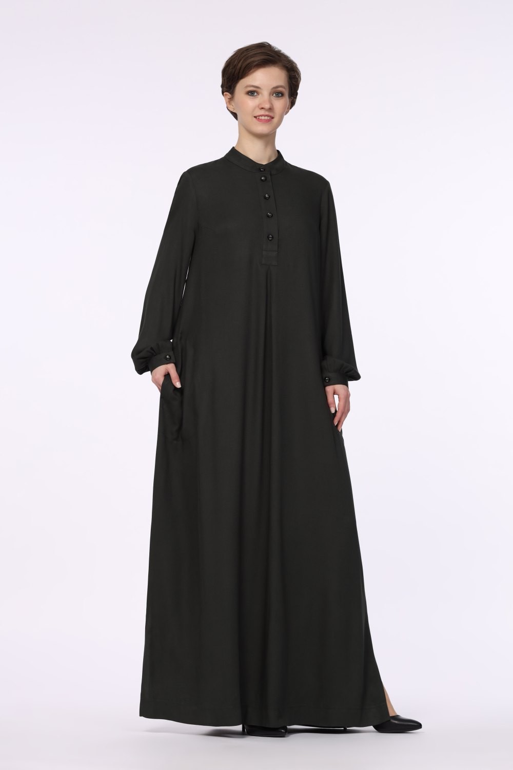 Платье женское "Фатима" модель 679в/1 вискоза изумрудная