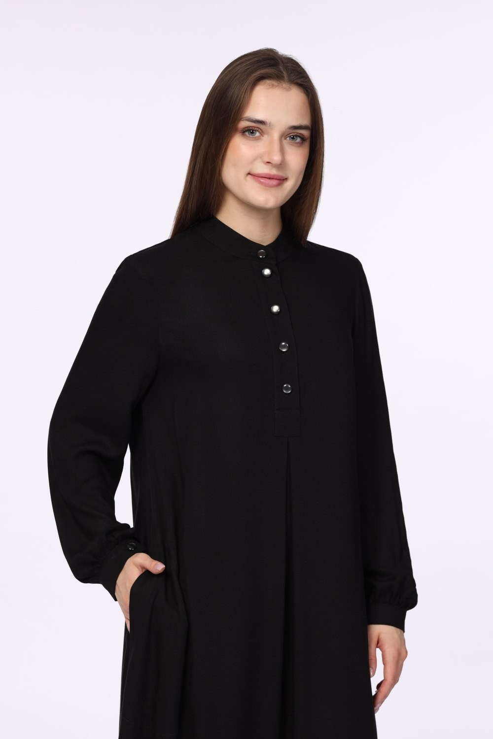 Платье женское "Фатима" модель 679в/2 вискоза черная