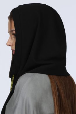 Шапка женская Капор модель 901 цвет: черный