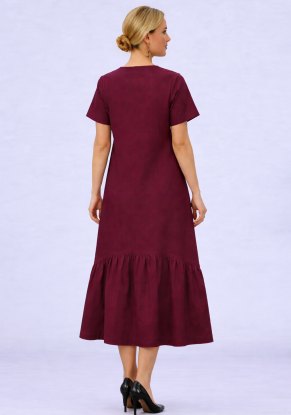 Платье женское Найс Хлопок модель 446 цвет бордо