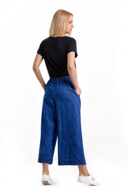 Брюки женские "Васаби джинсовые" модель 577/1 тонкий темный джинс