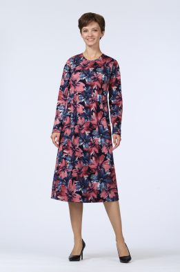 Платье женское " Эдельвейс" модель 628/2 цвет: пудровые цветы