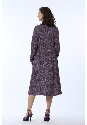 Платье женское "Дарья" миди модель 659Р/6 яркие пятнышки