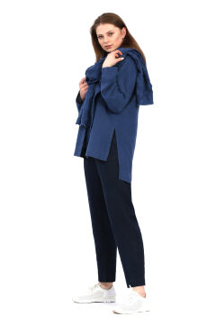 Блузка женская "Классика" модель 105/7 джинс