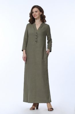 Платье женское "Ария" модель 469/1 цвет: хаки