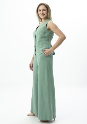 Брюки женские льняные модель 505л лен мята