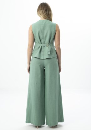 Брюки женские льняные модель 505л лен мята