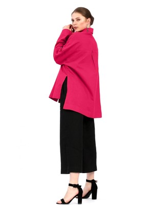 Блузка женская "Классика" модель 105лв цвет фуксия