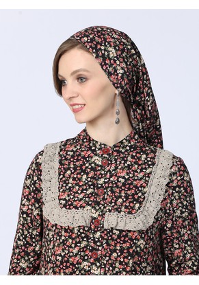 Косынка женская средняя модель 899С/1 "Цветочки" мелкие