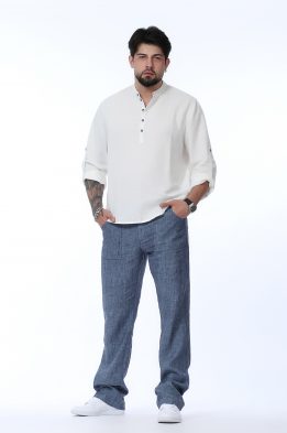 Брюки мужские "Спорт" модель 506/1 цвет: джинс меланж