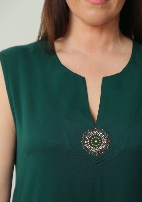 Сарафан женский модель 404в вискоза изумруд