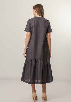 Платье женское Найс Хлопок модель 446 цвет графитовый