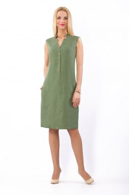 Платье женское "Верона" миди модель 322/4 светло-зеленое