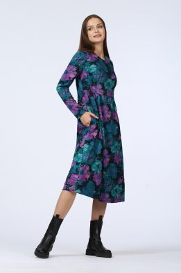 Платье женское " Эдельвейс" модель 628/1 цвет: сиреневые цветы