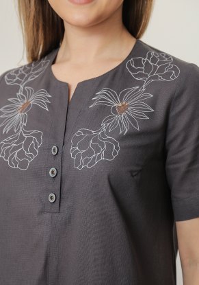 Платье женское Найс Хлопок модель 446 цвет графитовый