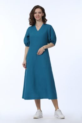 Платье женское "Татьяна" модель 454/3 морская волна