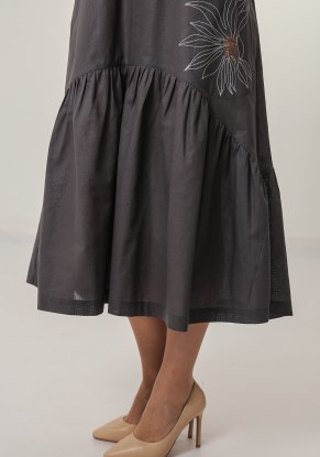 Платье женское Найс Хлопок модель 446 цвет графитовый