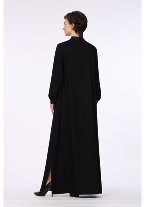 Платье женское "Фатима" с пайетками модель 679вп вискоза черная