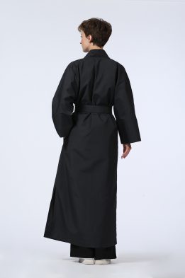 Кардиган женский Кимоно Плащевка модель 661/1 цвет: чёрный