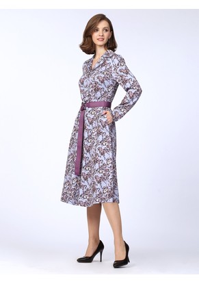 Платье женское "Роял" модель 470/1 голубой