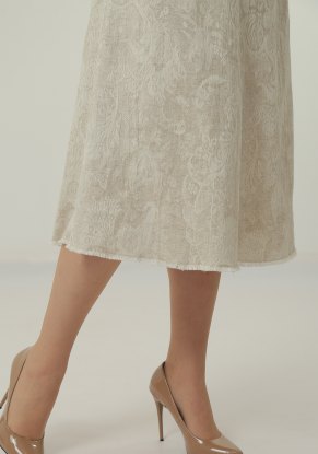 Юбка женская Четырех-клинка модель 244 цвет узоры