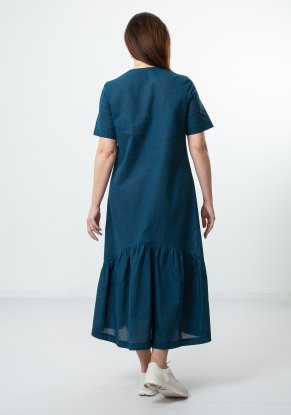 Платье женское Найс Хлопок модель 446 цвет морская волна