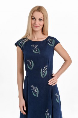 Платье женское "Алиса" модель 445/2 темно-синий