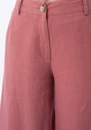 Брюки женские льняные модель 505л пыльная роза