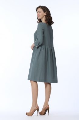 Платье женское "Лаура" модель 459/2 пудровый изумруд