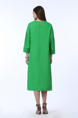 Платье женское "С пояском" модель 422/1 цвет: весенняя зелень