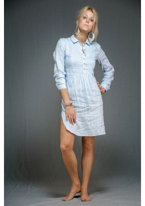 Платье-рубашка модель 355/2 нежно-голубое