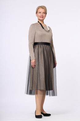 Платье женское "Эдельвейс" модель 628ц цвет: бежевый
