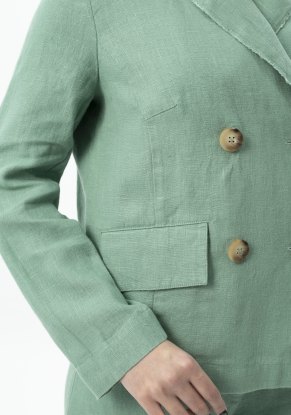 Жакет льняной женский "Тиффани" модель 713 мята