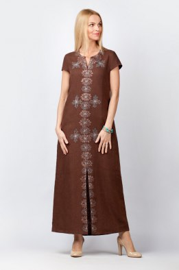 Платье женское "Лейла" модель 324/2 шоколад светлый