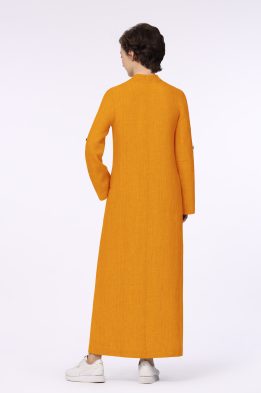 Платье женское "Пенелопа" модель 425/4 лен желтый