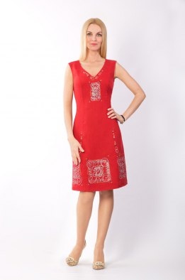Сарафан женский "Маленькое платье" модель 401/3 красный