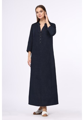 Платье женское "Ария" модель 469/4 цвет: темно-синий