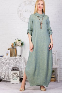 Платье женское "Соло" модель 378/2 мята меланж