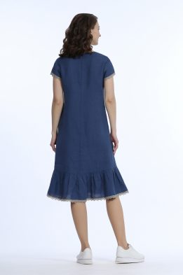 Платье женское "Жанна" модель 473/1 цвет: джинс