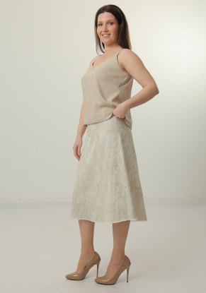 Юбка женская Четырех-клинка модель 244 цвет узоры