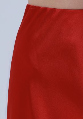 Юбка женская "Атласная" модель 546 цвет терракот