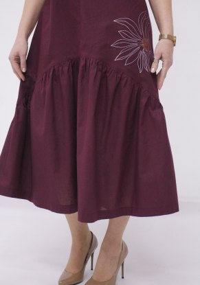 Платье женское Найс Хлопок модель 446 цвет бордо