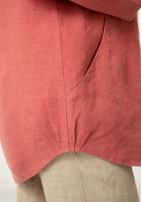 Жакет женский льняной "Фрида" модель 840 цвет пыльная роза