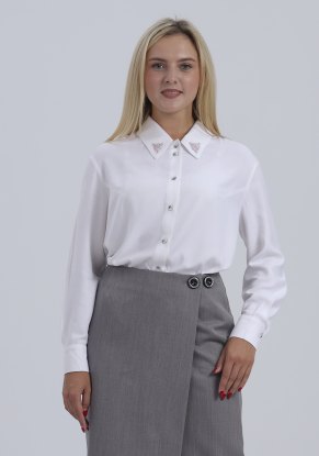Юбка женская "На запах" модель 549/2 цвет: серый